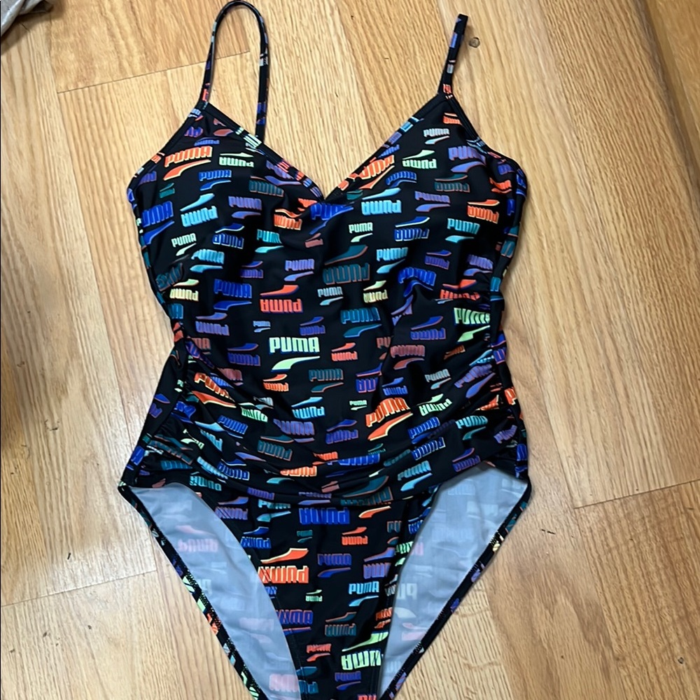 Puma Multicolor One Piece Swimsuit Large
